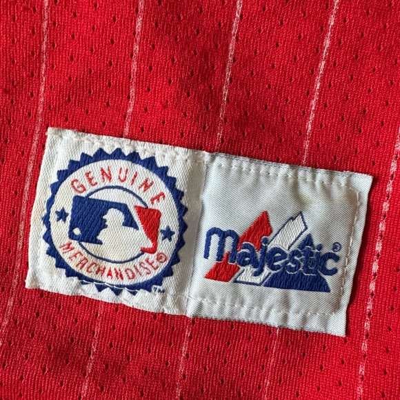 (FIRM PRICE) RARE Vintage MAJESTIC Cincinnati Reds Jersey - Picture 11 of 12